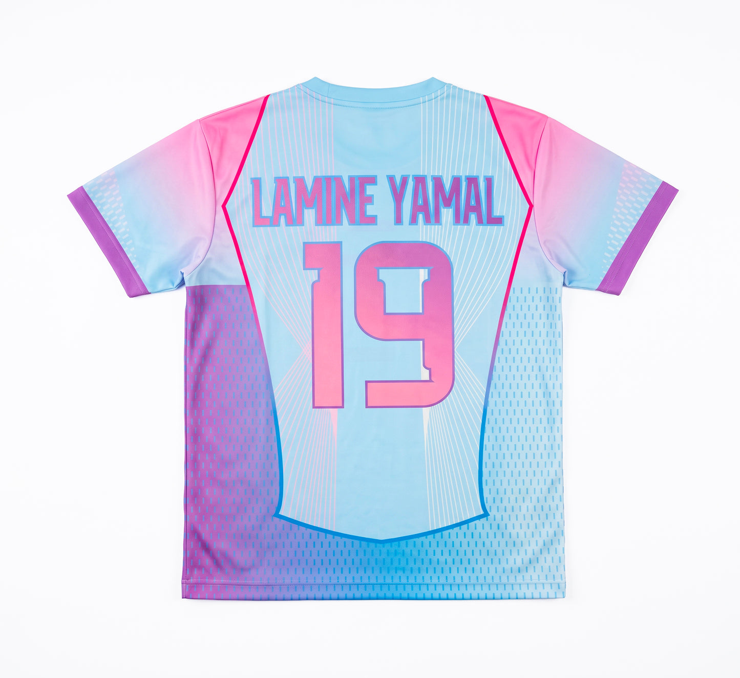 Lamine Yamal Blauw Voetbalshirt en Broekje Spanje
