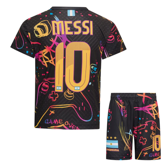 Messi Gaming Voetbaltenue Voetbalshirt & Broekje set Argentinië
