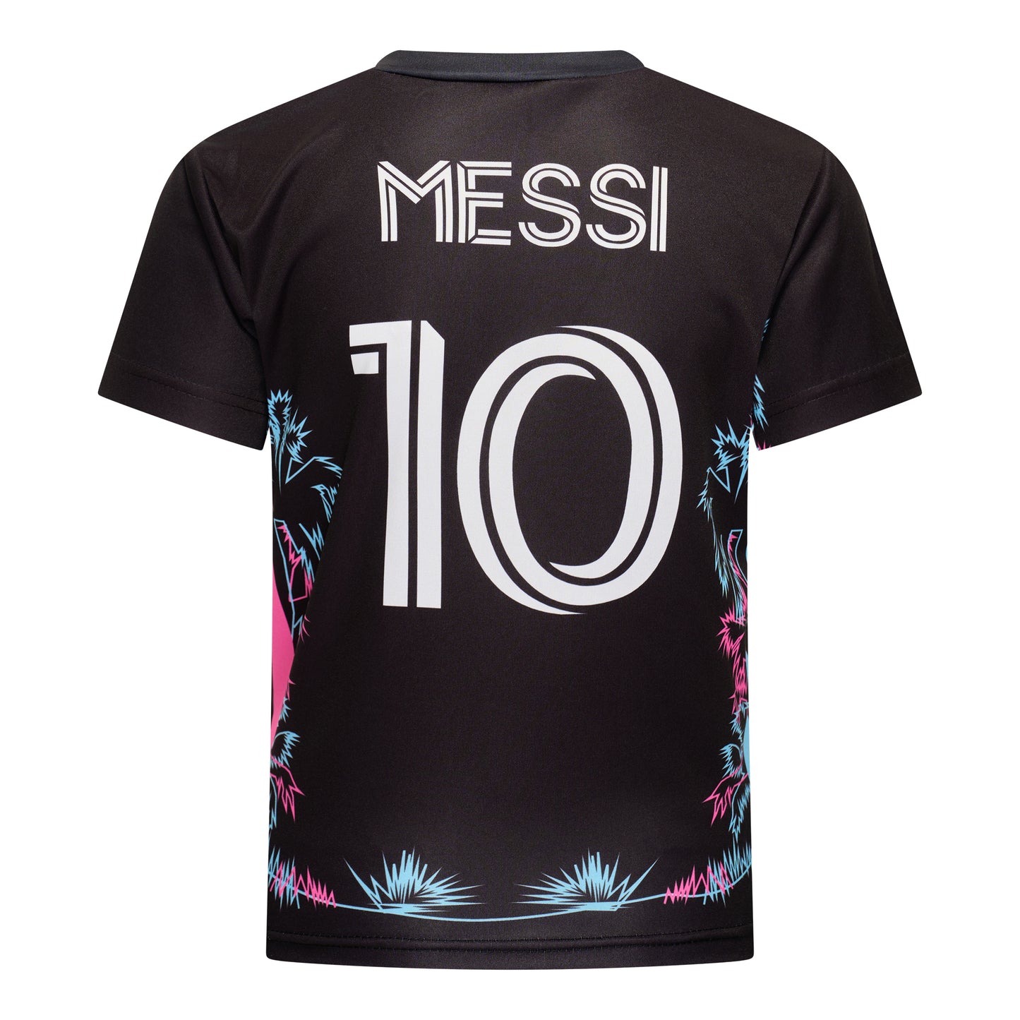 Messi Miami Voetbalshirt en Broekje Voetbaltenue Zwart - Inter Miami CF