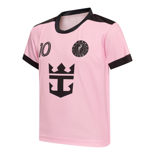 Messi Miami Voetbalshirt en Broekje Voetbaltenue Roze - Inter Miami CF