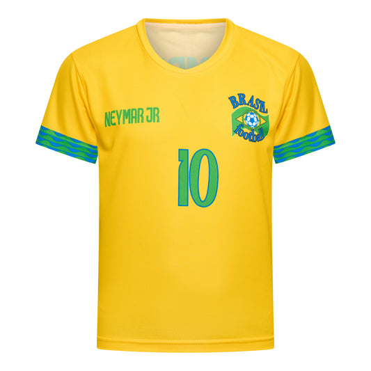 Neymar Brazilië thuis voetbaltenue - voetbalshirt + broek set 2024/2026