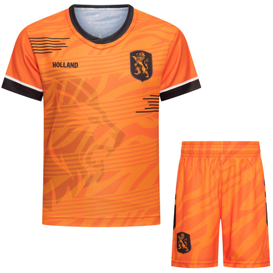 Oranje Voetbaltenue Nederlands Elftal Voetbalshirt & Broekje