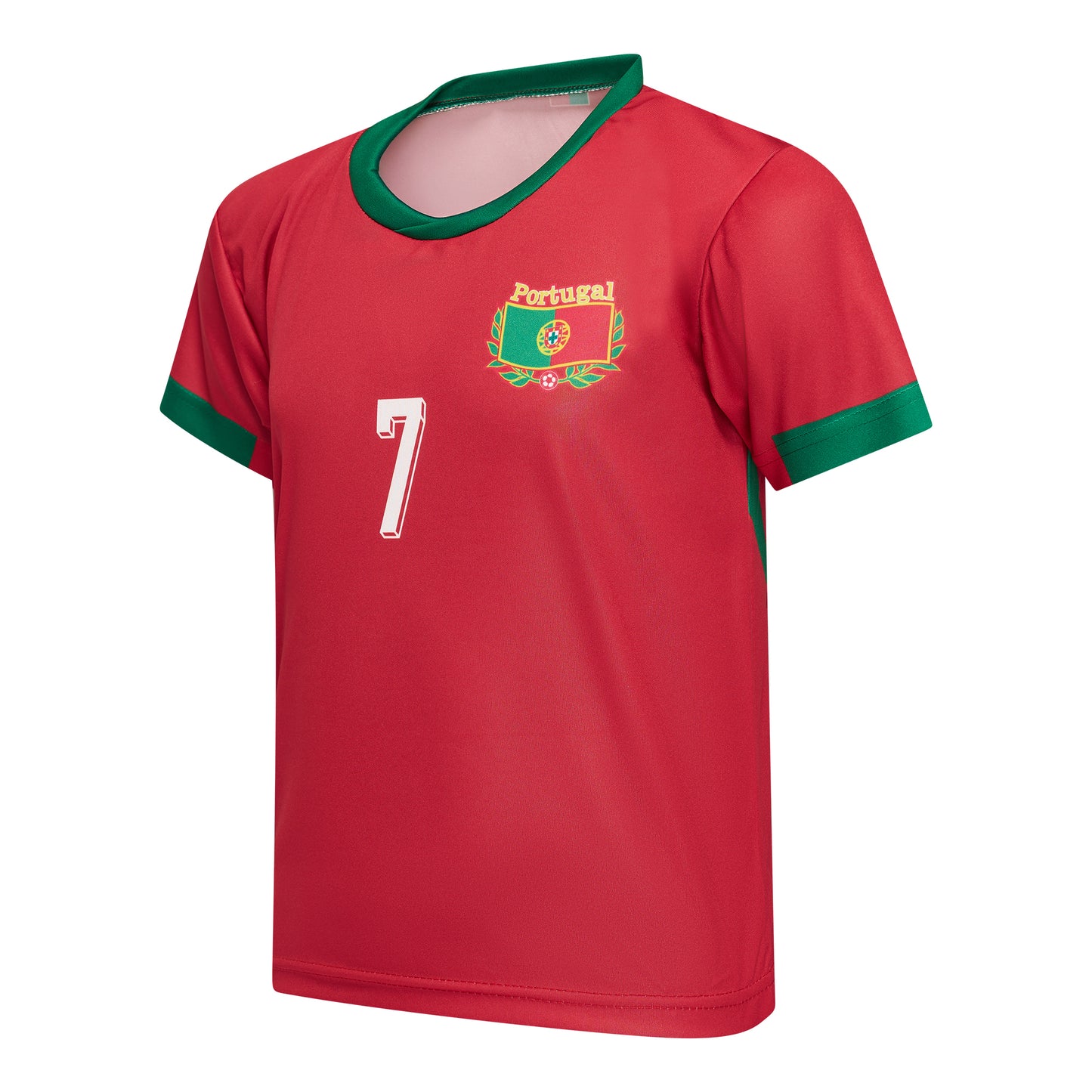 Cristiano Ronaldo CR7 voetbaltenue Portugal thuis - voetbalshirt + broekje set