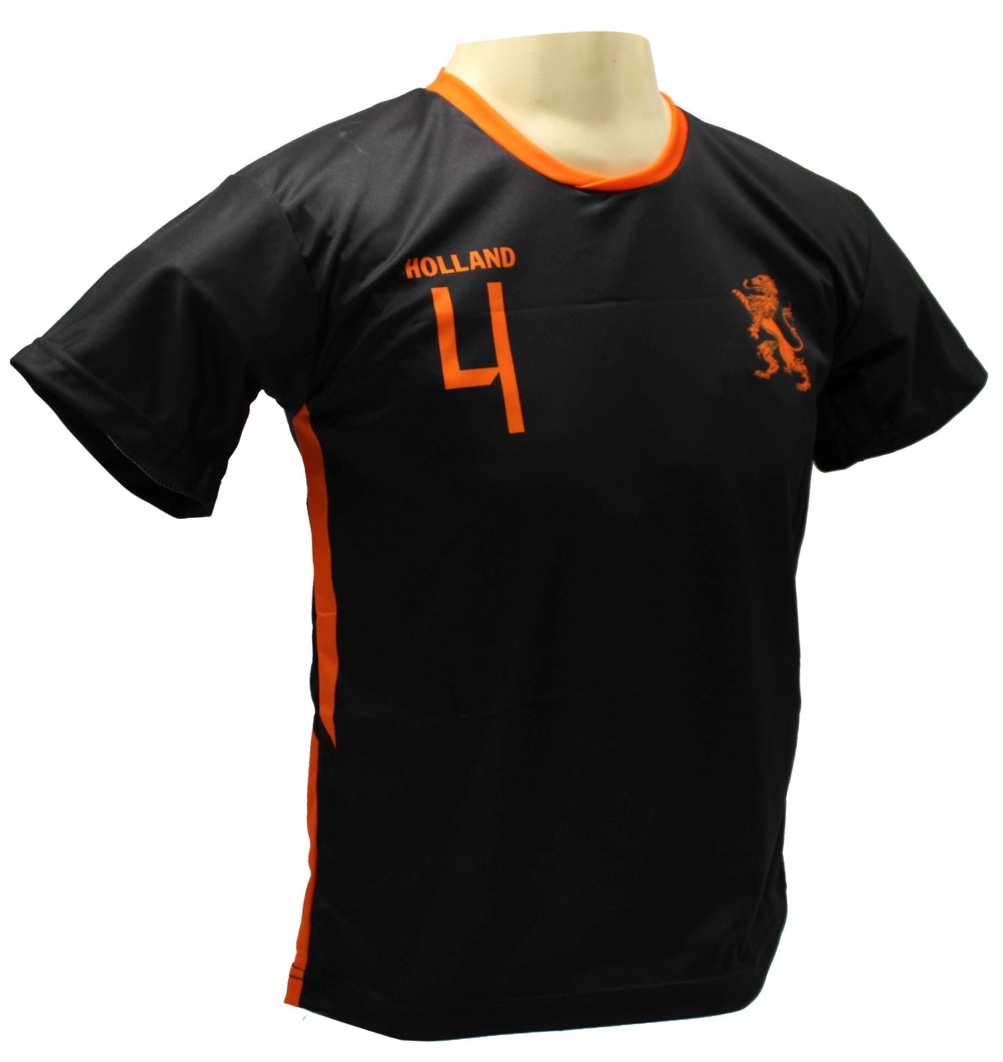 Virgil van Dijk Nederlands Elftal Voetbaltenue Uit Zwart voetbalshirt + broekje set