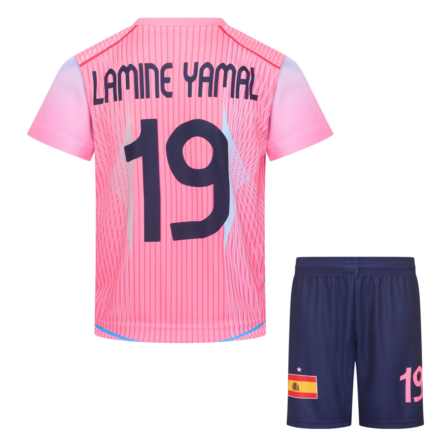 Lamine Yamal Roze voetbalshirt en broekje - Spanje Voetbaltenue