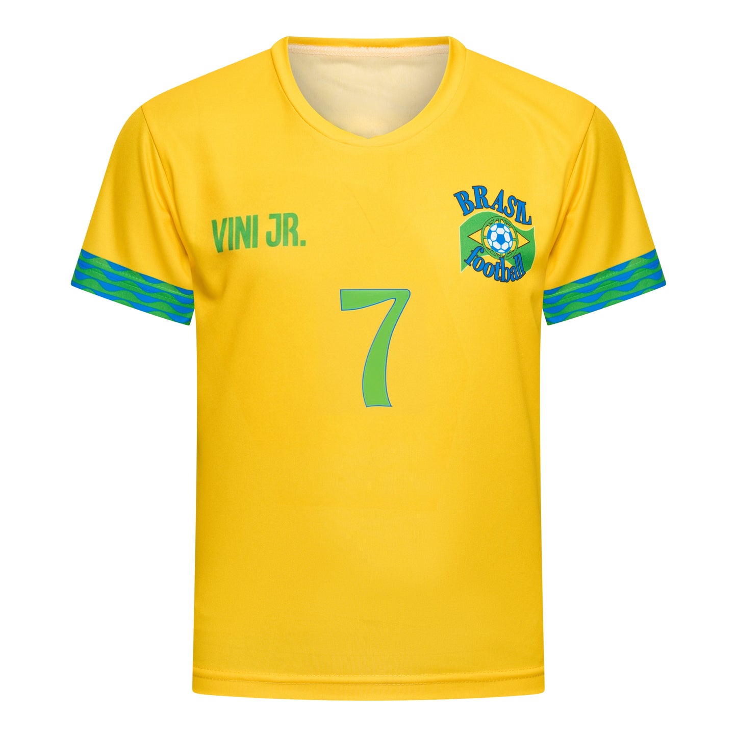 Vinicius Junior Voetbalshirt en Broekje Brazilië Voetbaltenue